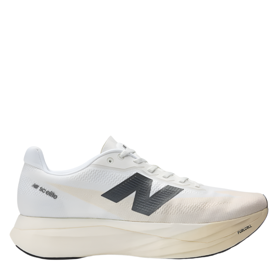 New Balance Men's FuelCell Supercomp Elite v5 Running Shoes in Linen/Sea Salt/Shipyard AW25