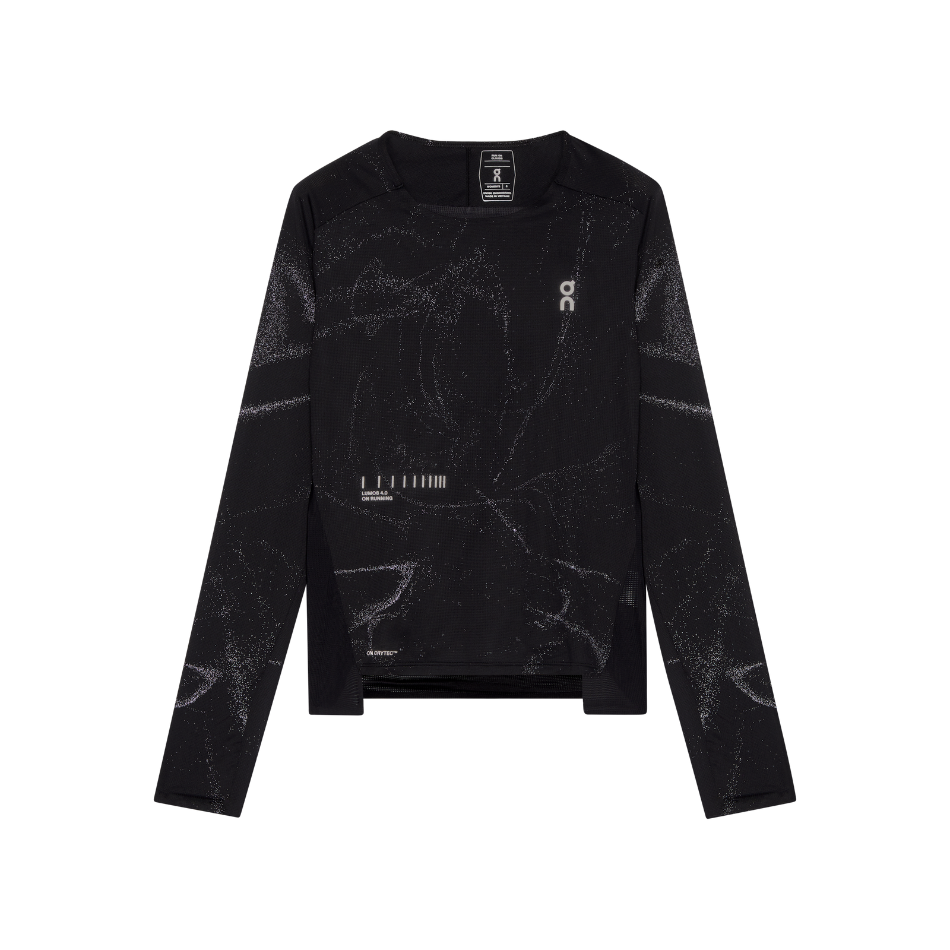 On Women's Performance Long-T Lumos in Black AW25