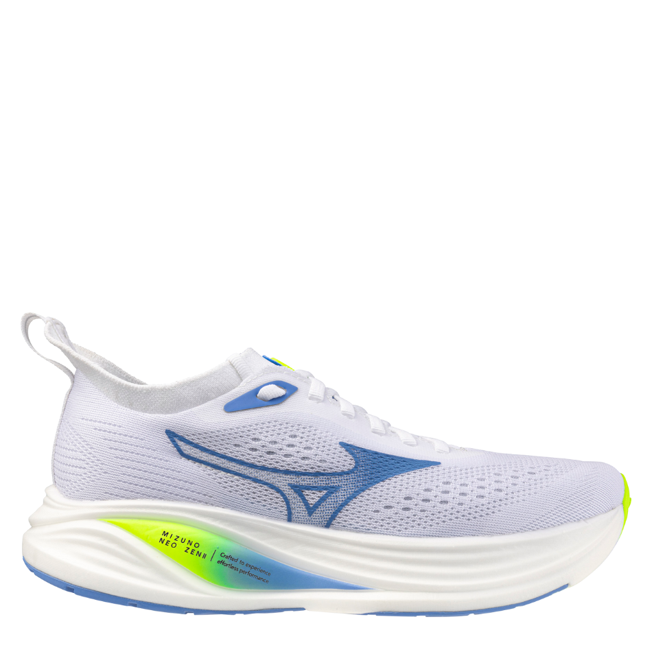 Mizuno Women's Neo Zen 2 Running Shoes in White/Utramarine/Lightening Yellow SS26