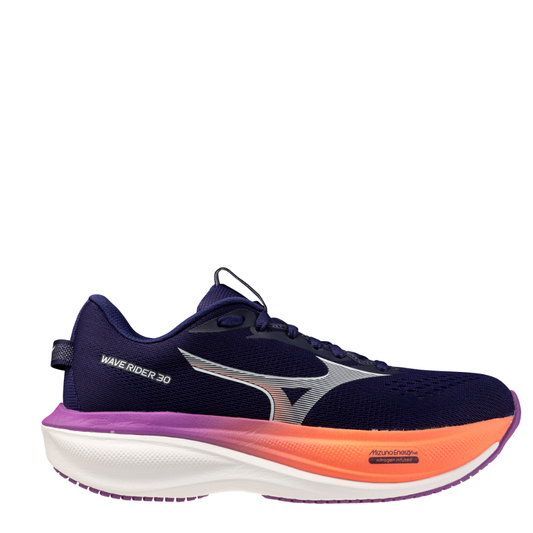 Mizuno Women's Wave Rider 30 Running Shoes in Rhodonite/White/Firecracker AW26
