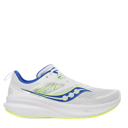 Saucony Men's Omni 22 Running Shoes in White/Lapis - Online Exclusive