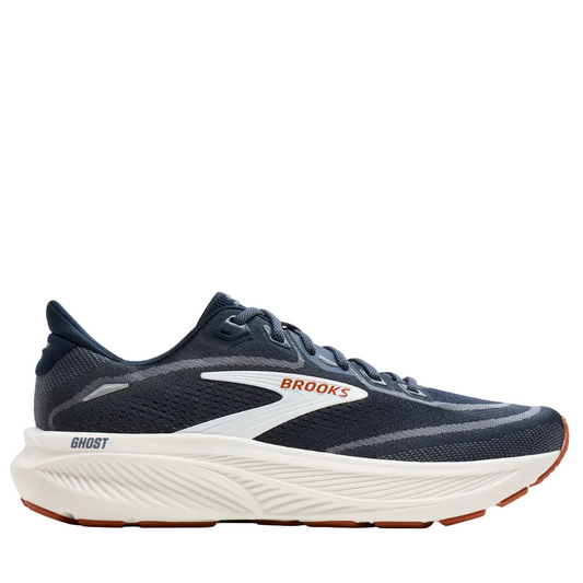 Brooks Men's Ghost 18 Running Shoes in Navy Blazer/Red Earth/Blue AW26