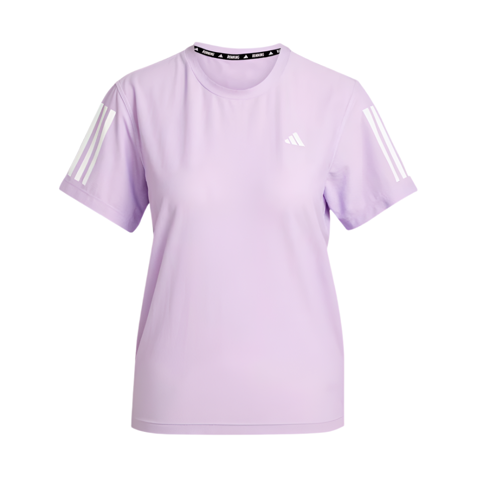 Adidas Women's Own The Run T-Shirt in Powder Plum AW25