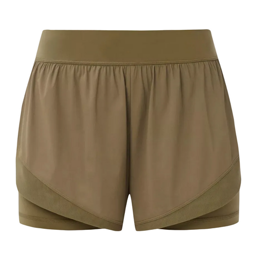 Sweaty Betty Tempo Run Shorts in Khaki Brown AW26
