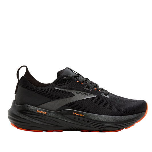 Brooks Women's Glycerin 22 Running Shoes in Black/Orange AW25