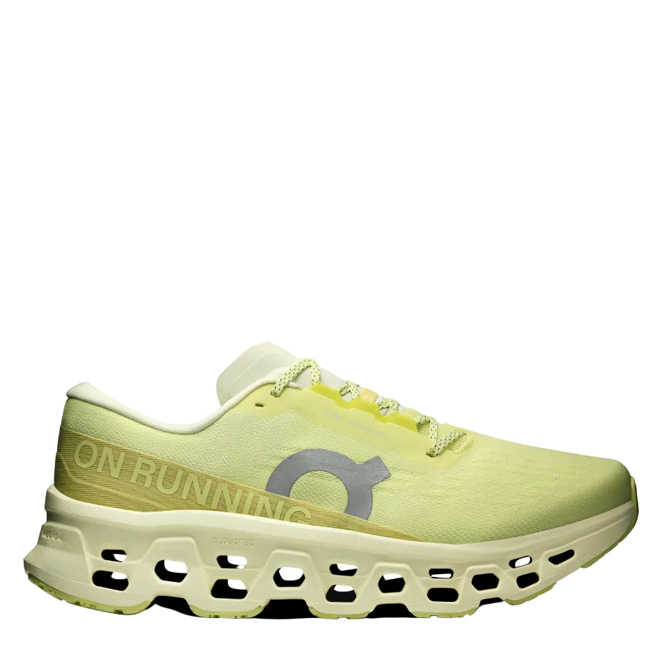 On Women's Cloudmonster 3 Running Shoes in Limelight/Seedling SS25