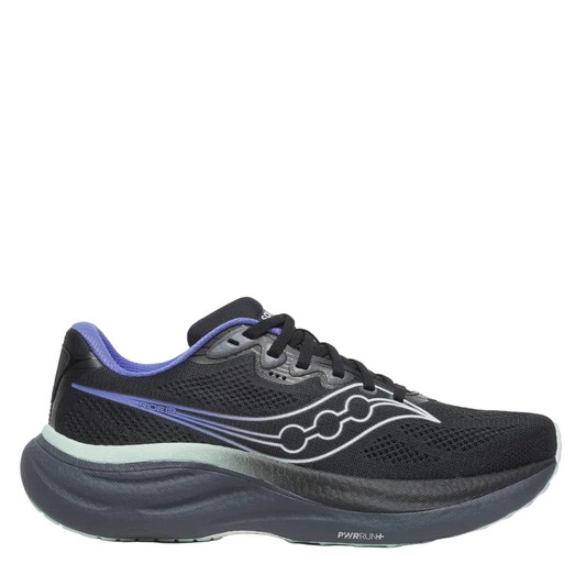 Saucony Women's Ride 19 Running Shoes in Black/Calm - Online Exclusive