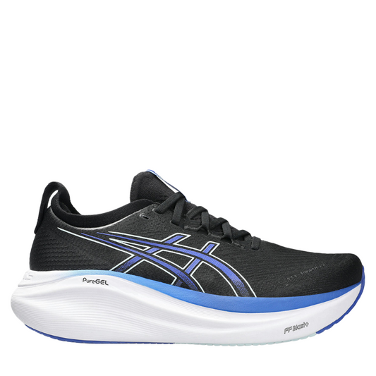 ASICS Men's GEL-NIMBUS 27 Running Shoes in Black/Dark Cobalt AW25