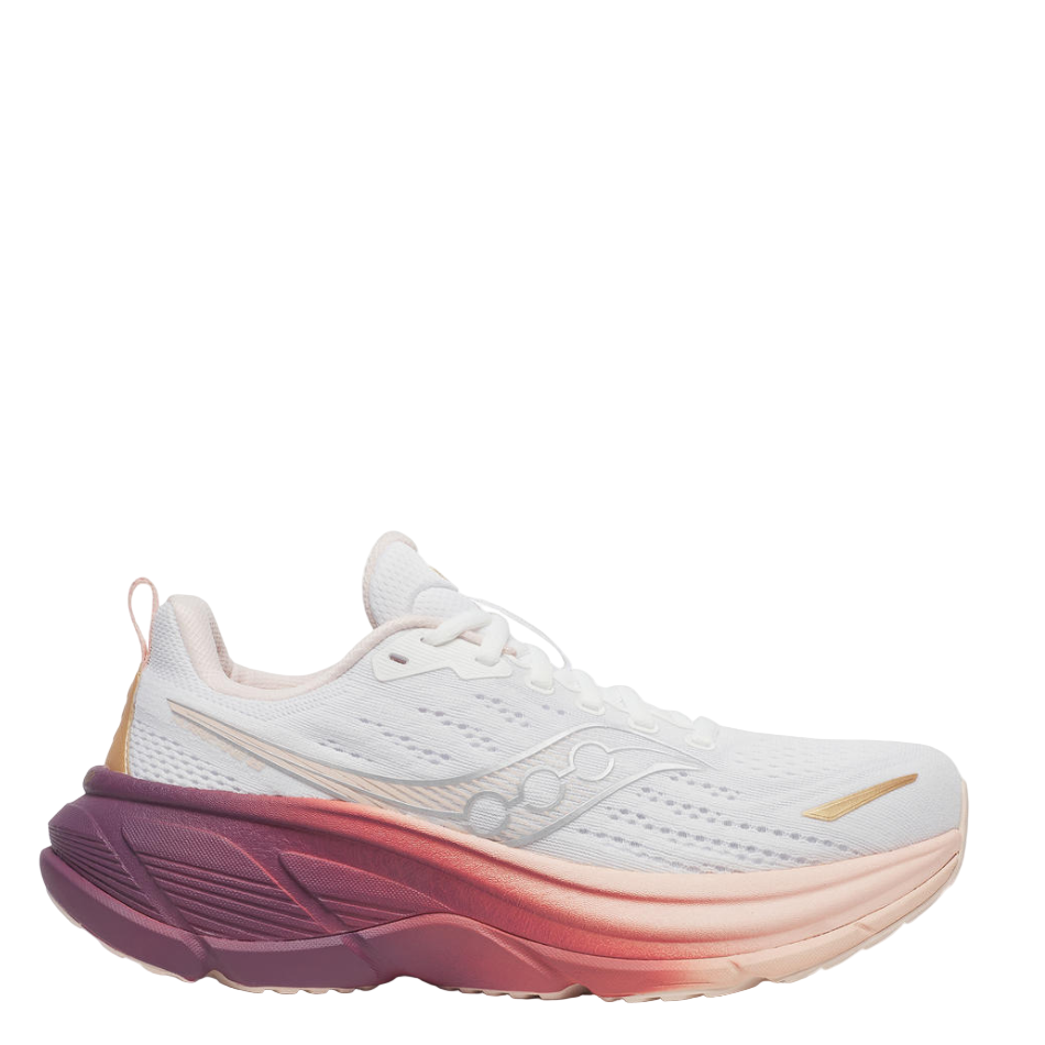 Saucony Women's Hurricane 25 Running Shoes in White/Cameo - Online Exclusive