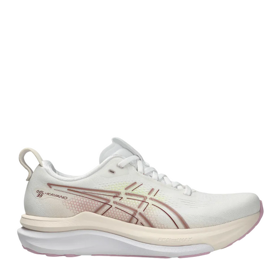 ASICS Women's GEL-KAYANO 33 Running Shoes in White/Hazy Lilac AW26