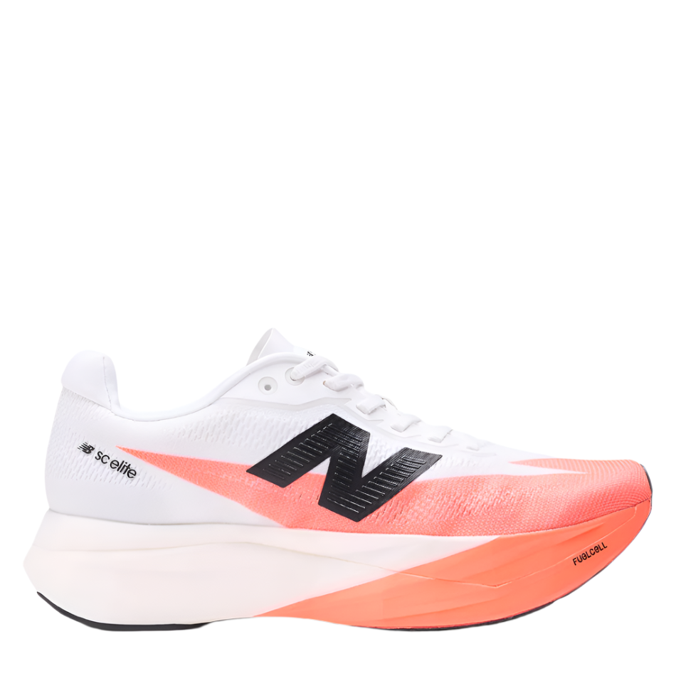 New Balance Women's Fuelcell Supercomp Elite V5 Running Shoes in Urgent Red/White/Black AW25