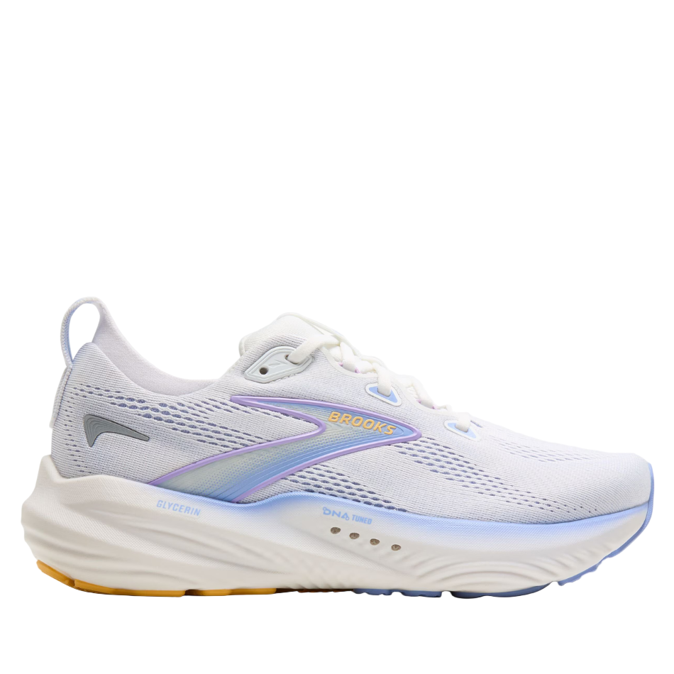 Brooks Women's Glycerin 22 Running Shoes in White/Blue Heron/Apricot AW25
