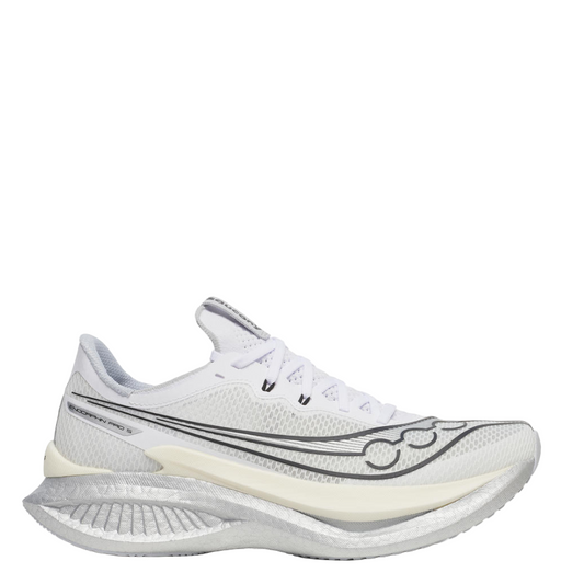 Saucony Men's Endorphin Pro 5 Running Shoes in White/Black SS26