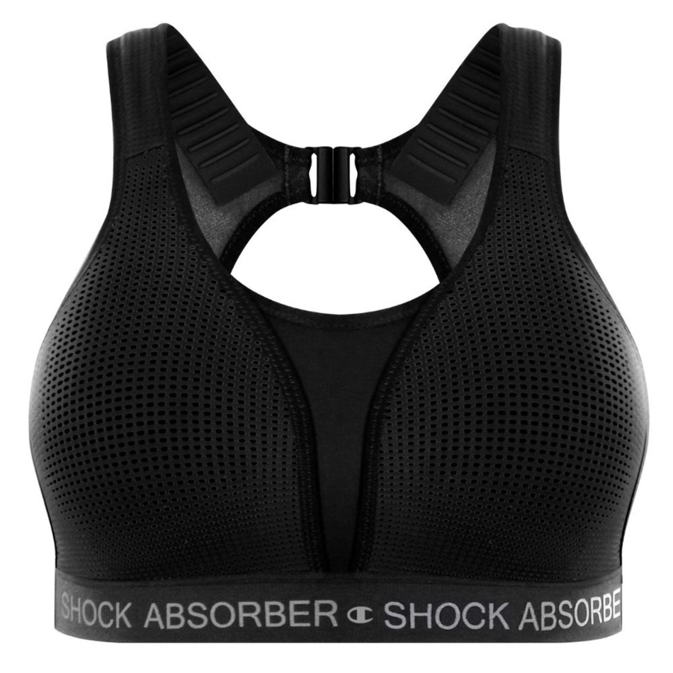 Shock Absorber Ultimate Run Bra Padded in Black/Silver