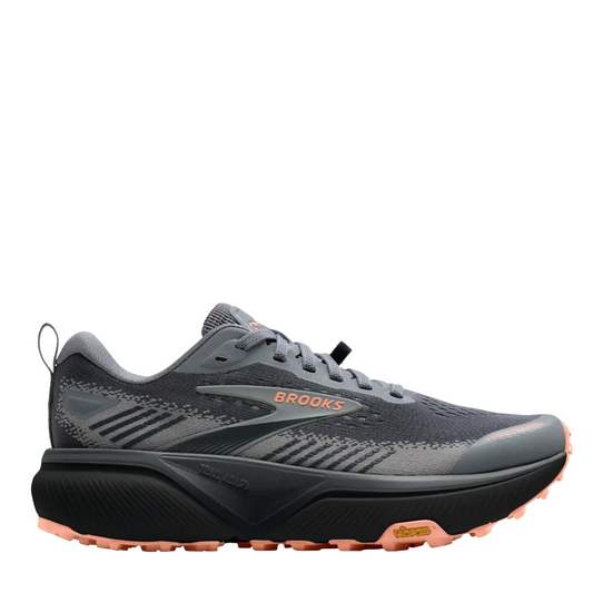 Brooks Women's Cascadia 20 Trail Running Shoes in Grey/Grey/Peach AW26