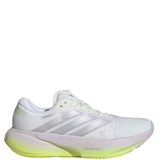 adidas Women's Supernova Rise 3 Running Shoes in Crystal White/Silver Met./Purple Tint AW26