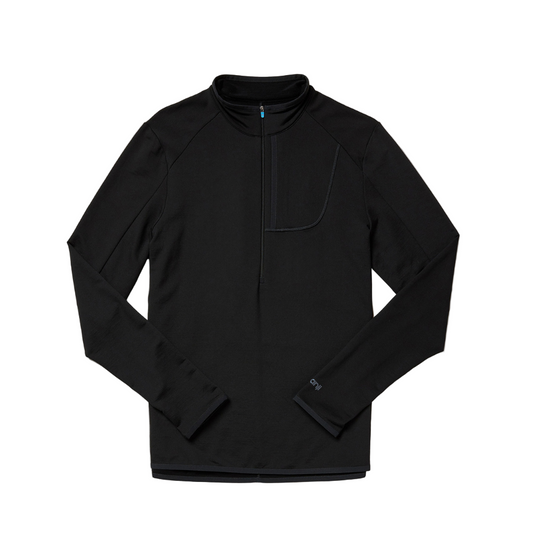 Janji Men's Rover Merino Half-Zip in Midnight AW25
