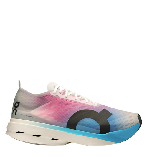On Men's Cloudboom Strike Running Shoes in White/Horizon AW25