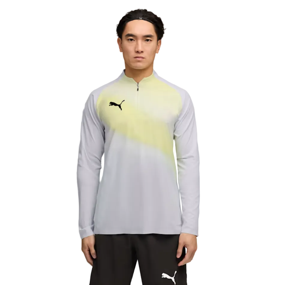 Puma Men's Individual Lightspeed Ultimate 1/4 Zip Long Sleeved Top in Silvermist SS26