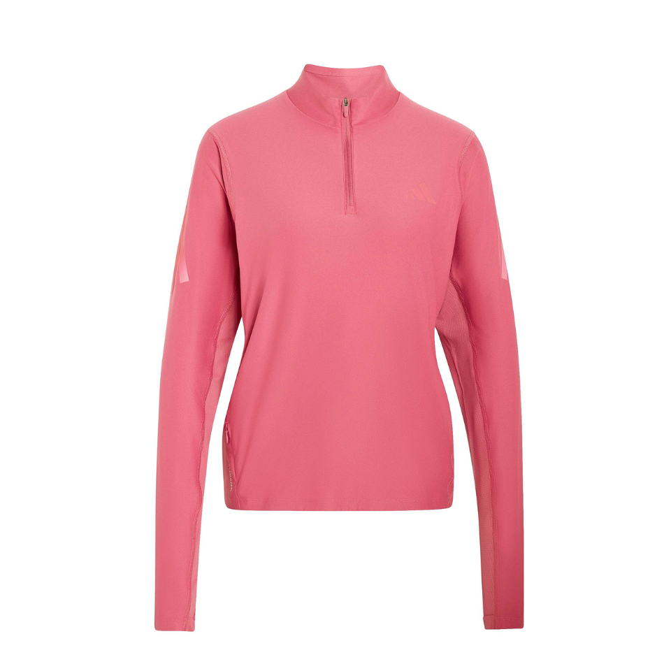 adidas Women's Adi365 Long Sleeved Zip Top in Dual Magenta AW26