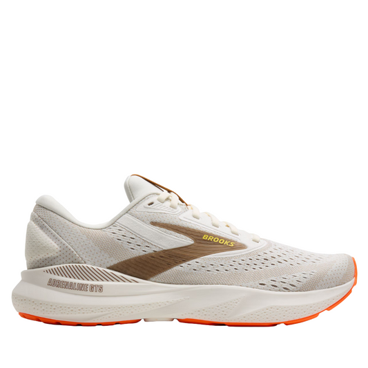Brooks Men's Adrenaline GTS 24 Running Shoes in Coconut/Portabella/Orange AW25