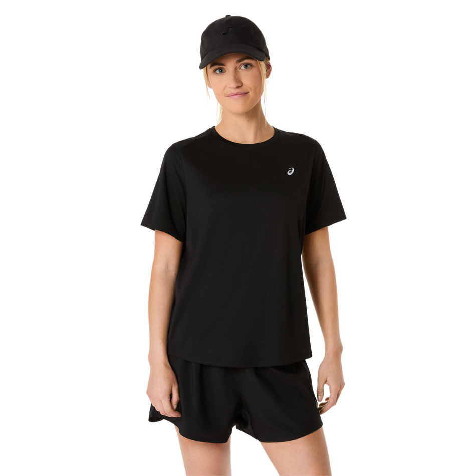 ASICS Women's Core Short Sleeved Top in Performance Black AW26