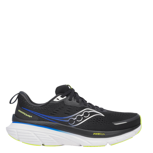 Saucony Men's Guide 18 Running Shoes in Black/Lapis - Online Exclusive