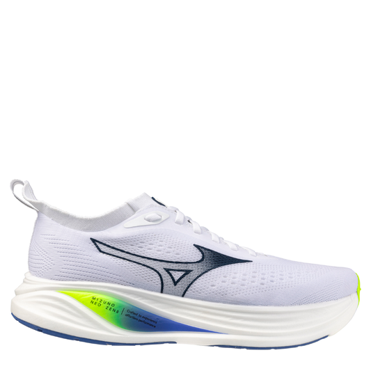 Mizuno Men's Neo Zen 2 Running Shoes in White/Estate Blue/Lightening Yellow SS26