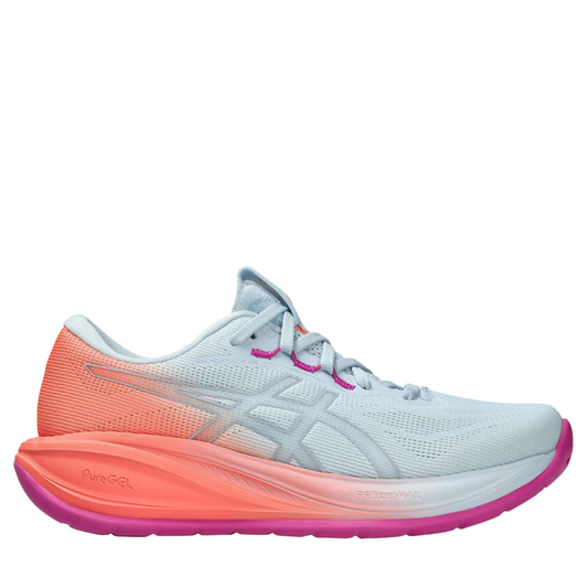 ASICS Women's GEL-CUMULUS 28 Sunny Sizzle Running Shoes in Sky/Sun Coral SS26
