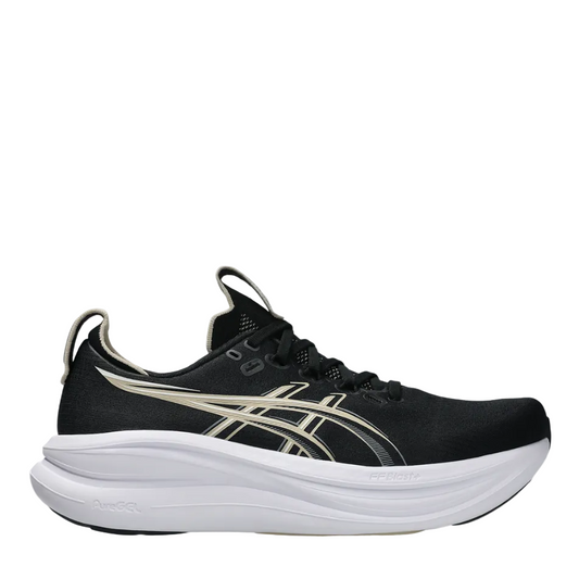 ASICS Men's GEL-NIMBUS 28 Running Shoes in Black/Feather Grey AW26