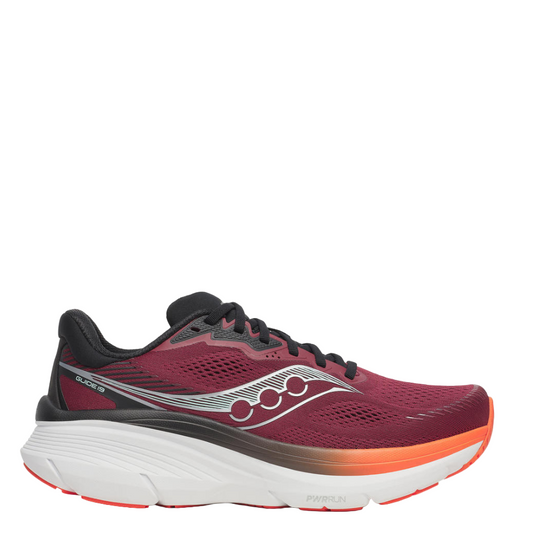 Saucony Men's Guide 19 Running Shoes in Crimson/Fire SS26