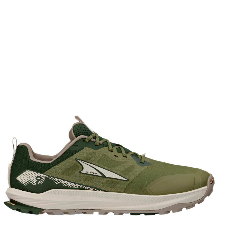 Altra Men's Lone Peak 9+ Trail Running Shoes in Green AW25