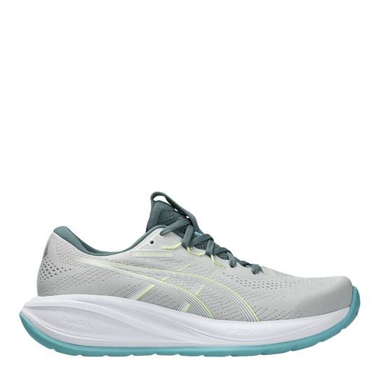 ASICS Men's CEL-CUMULUS 28 Running Shoes in Cloud Grey/Energy Aqua AW26