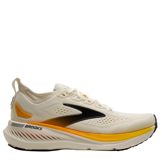 Brooks Men's Glycerin GTS 23 Running Shoes in Arctic Wolf/Angora/Orange AW26