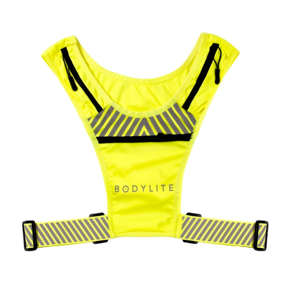 BodyLite Gear Phone Holder Vest in Neon Yellow