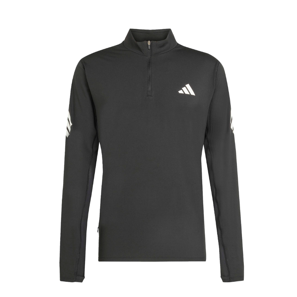 adidas Men's Adi365 Long Sleeved Zip Top in Black AW26