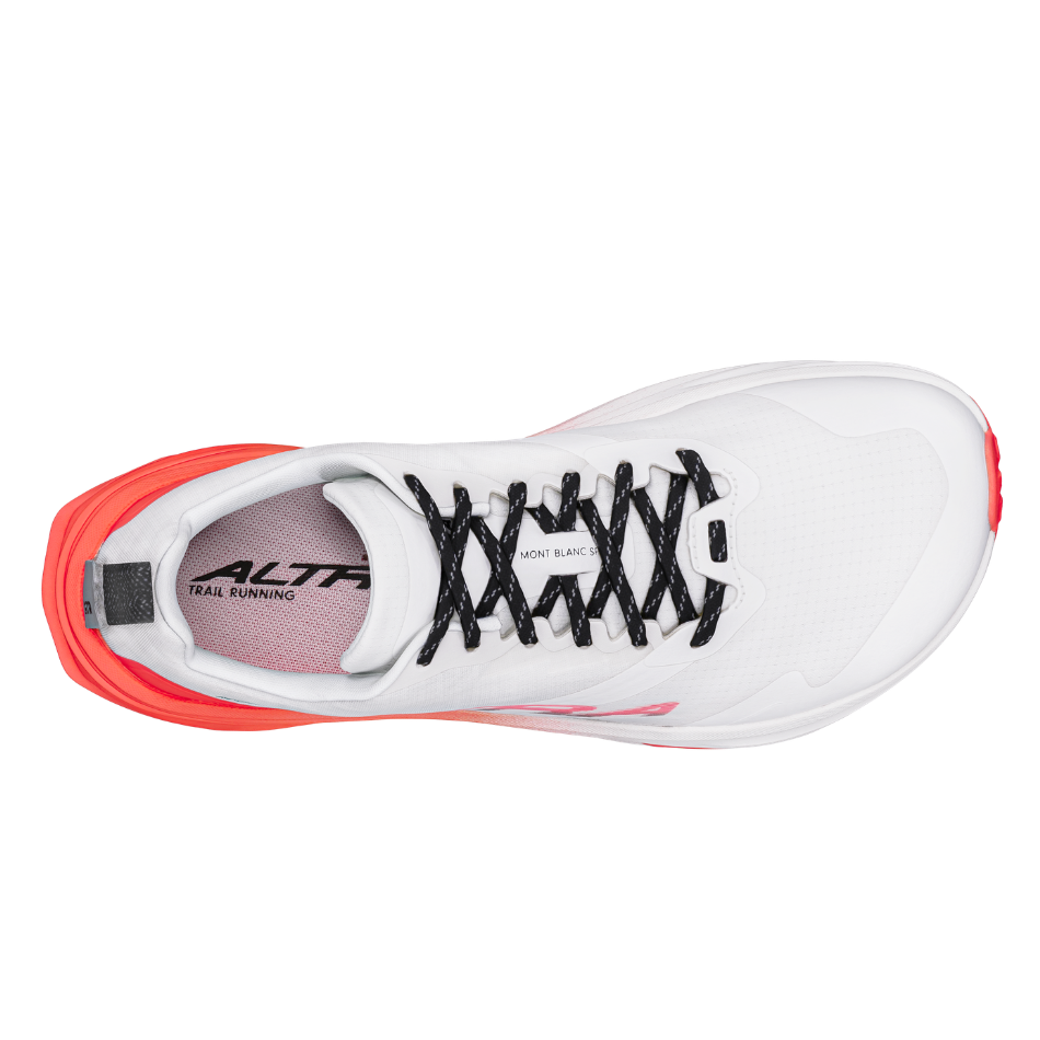 Altra Men's Mont Blanc Carbon Running Shoes in White/Coral SS26