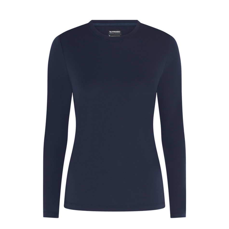 Pressio Women's Sustain Long Sleeved Top in Navy AW25