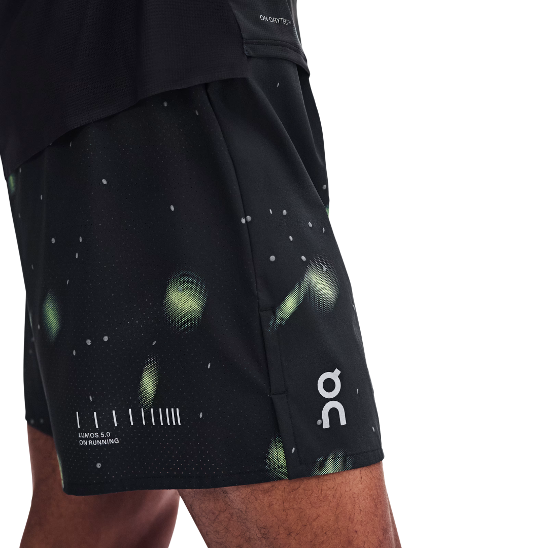 On Men's Performance Shorts Lumos in Black AW26