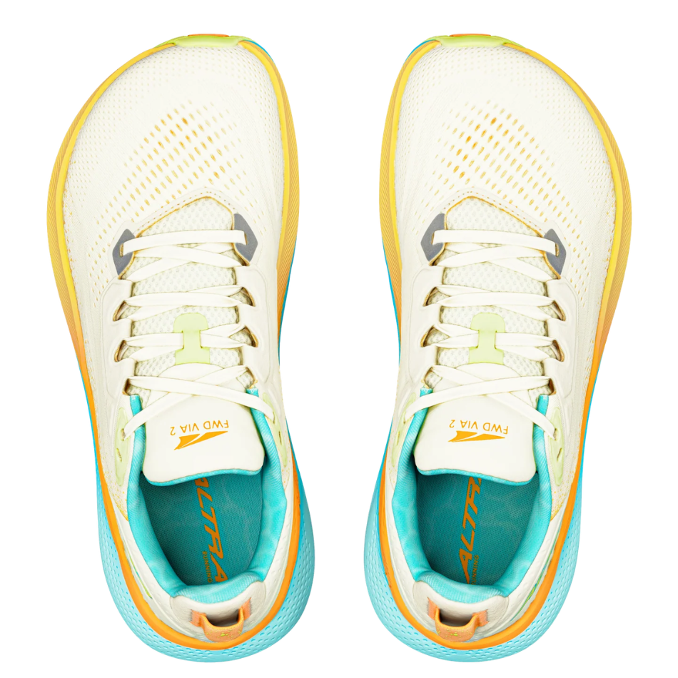 Altra Women's FWD Via 2 Running Shoes in Winter White/Green SS26