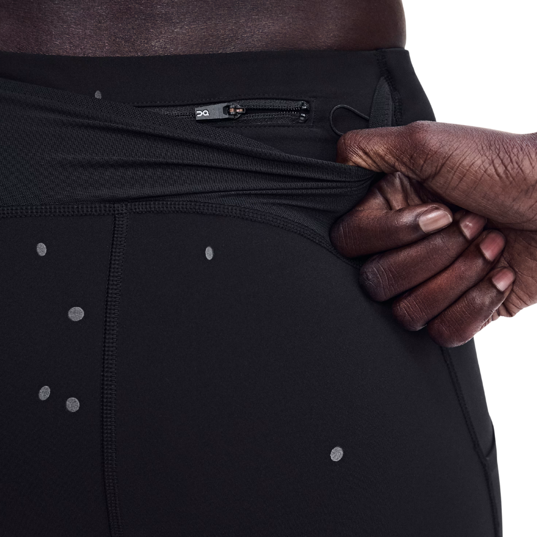 On Women's Performance Tights Lumos in Black/Eclipse AW26