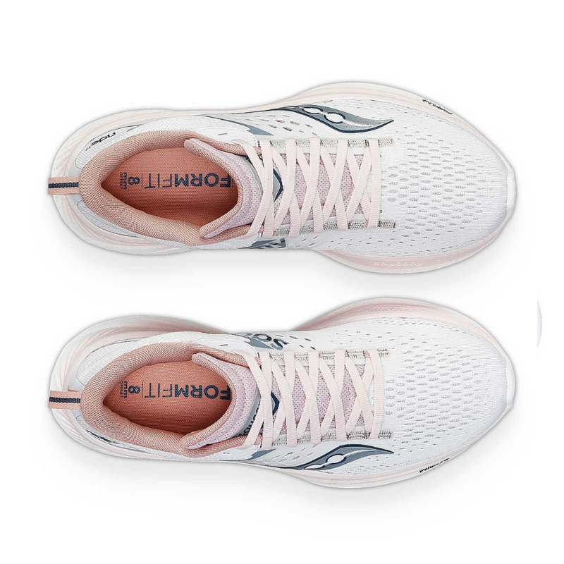 Saucony Women's Ride 17 Running Shoes in White Lotus SS24