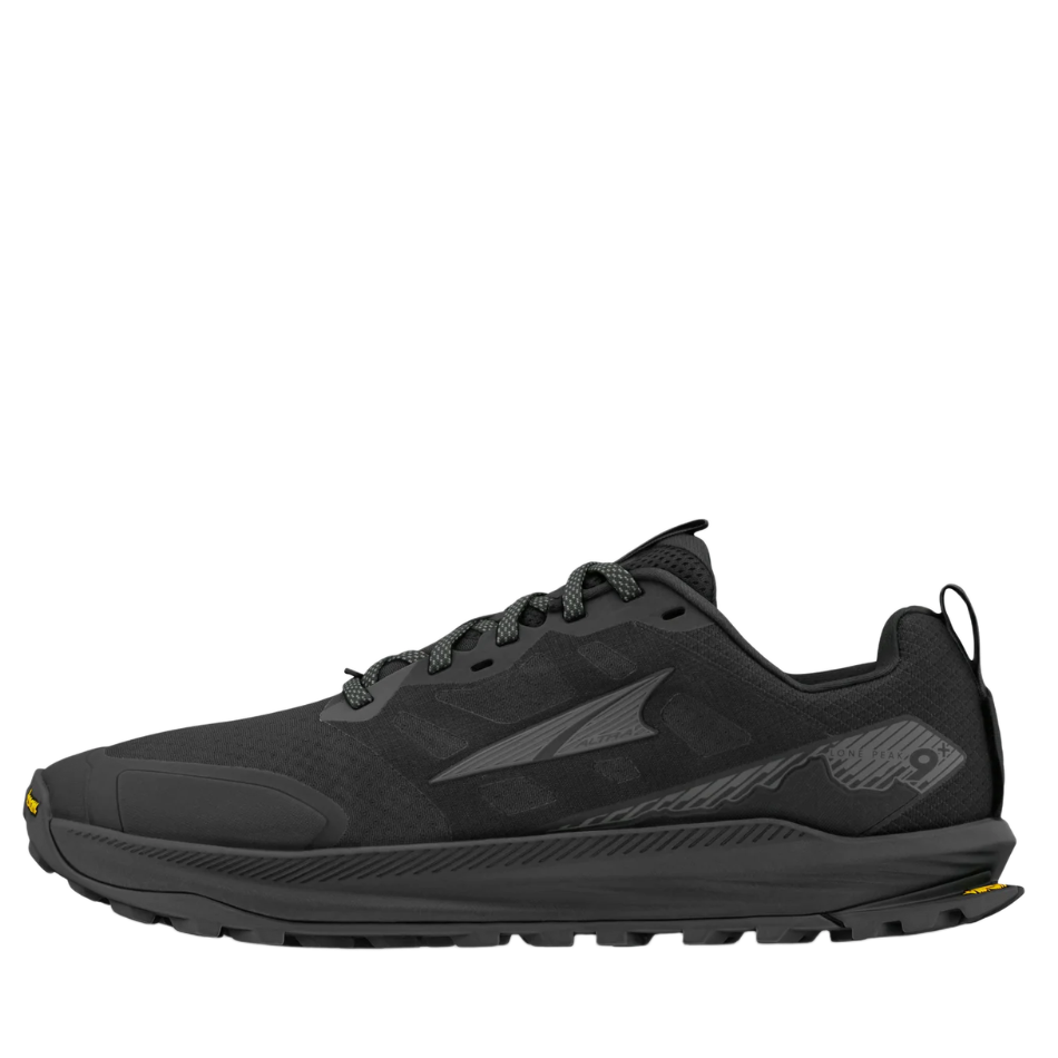 Altra Men's Lone Peak 9+ Wide Fitting (2E) Trail Running Shoes in Black AW26