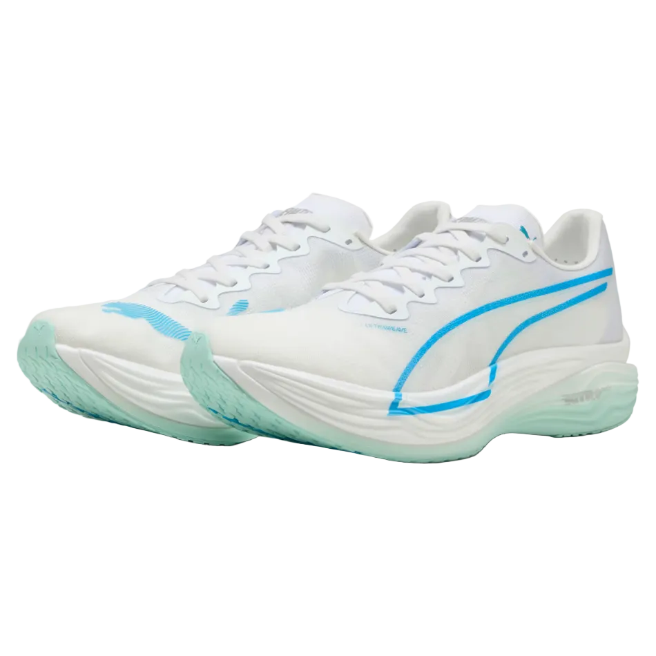 PUMA Men's Deviate NITRO Elite 3 Running Shoes in PUMA White/Speed Blue