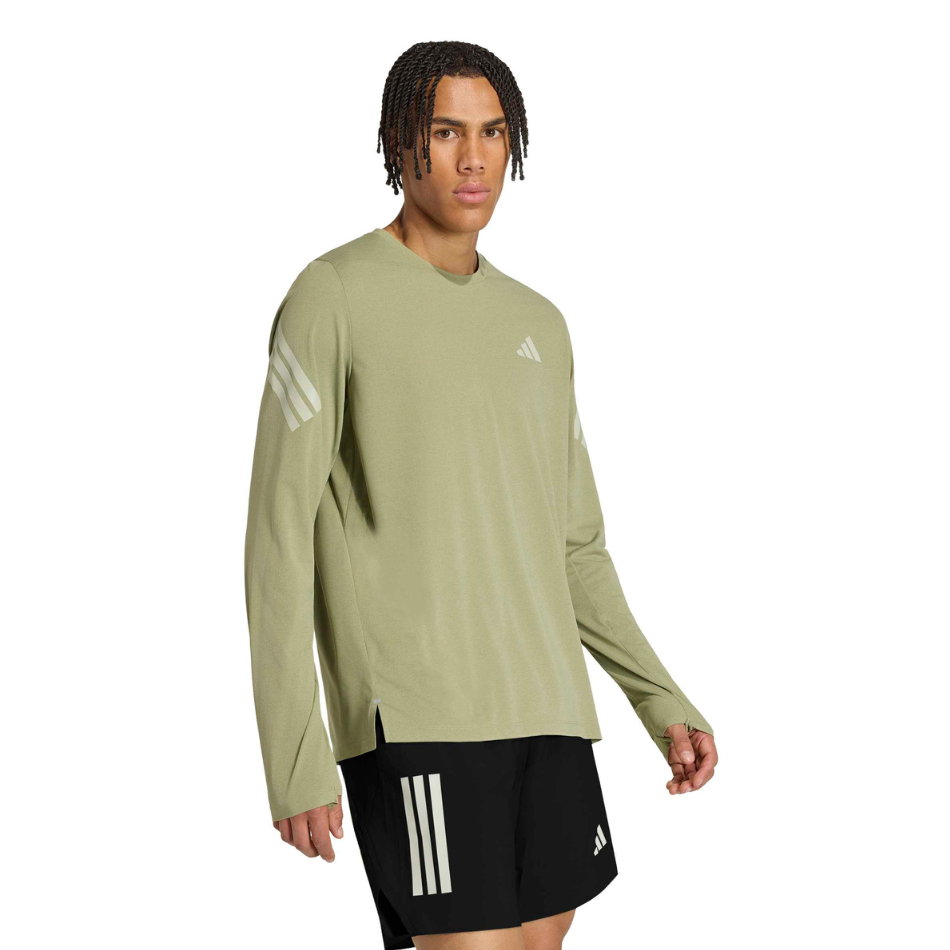adidas Men's Adi365 Long Sleeved T-shirt in Tent Green/Halo Green AW26