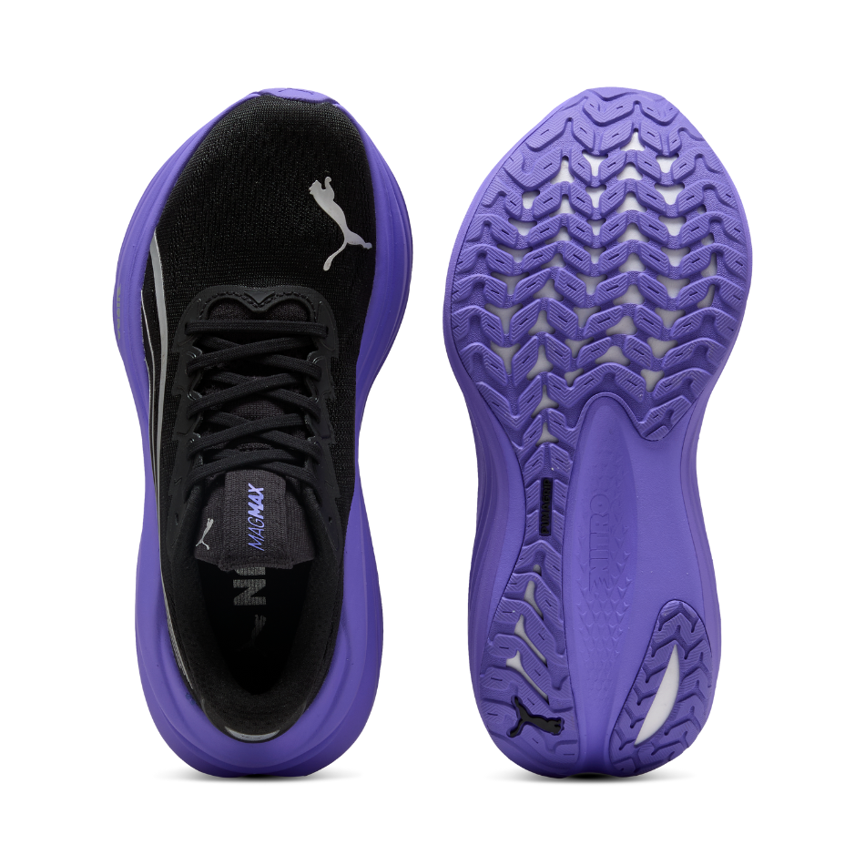 PUMA Women's MagMax NITRO Running Shoes in PUMA Black/ Dark Amethyst AW25