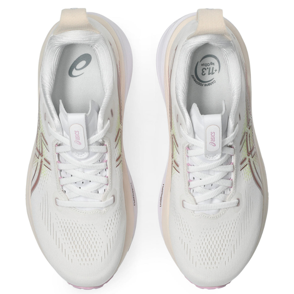 ASICS Women's GEL-KAYANO 33 Running Shoes in White/Hazy Lilac AW26