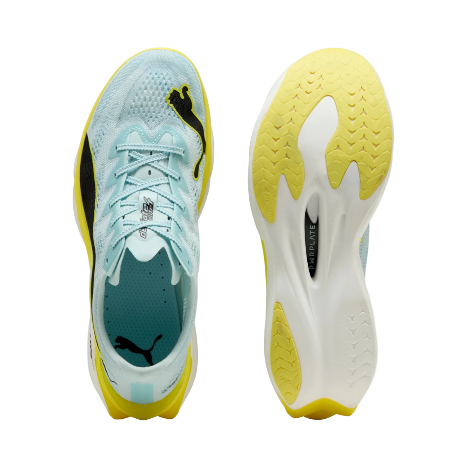 Puma Men's Deviate NITRO Elite 4 Running Shoes in Fresh Water/Lemon Crush SS26