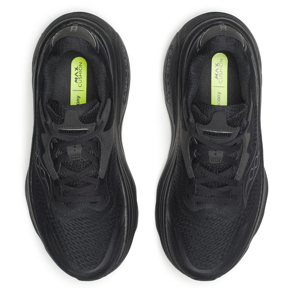 Saucony Women's Hurricane 26 Running Shoes in Triple Black AW26