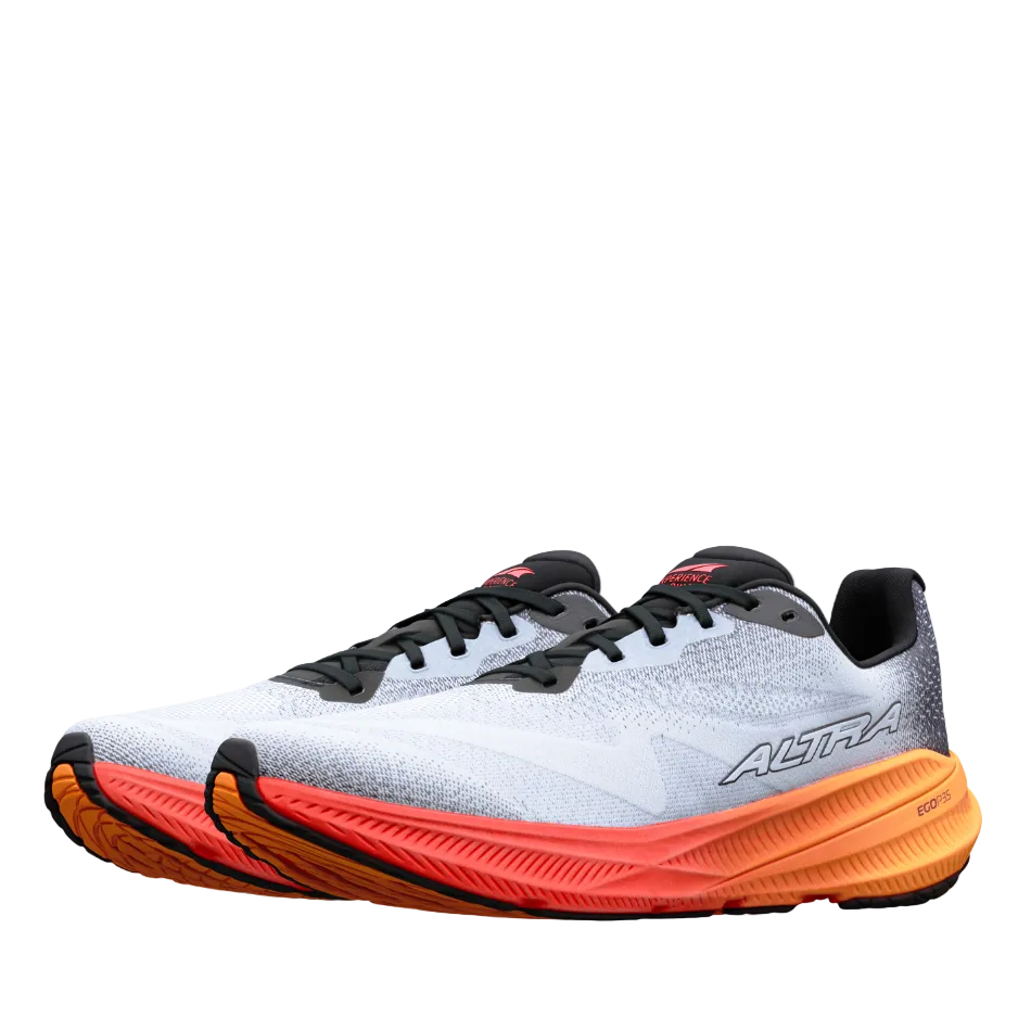 Altra Men's Experience Flow 3 Running Shoes in White/Black/Orange Pop AW26